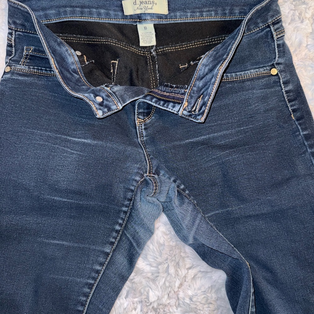 d. jeans Women's Skinny Dark Blue Stretch Denim Jeans